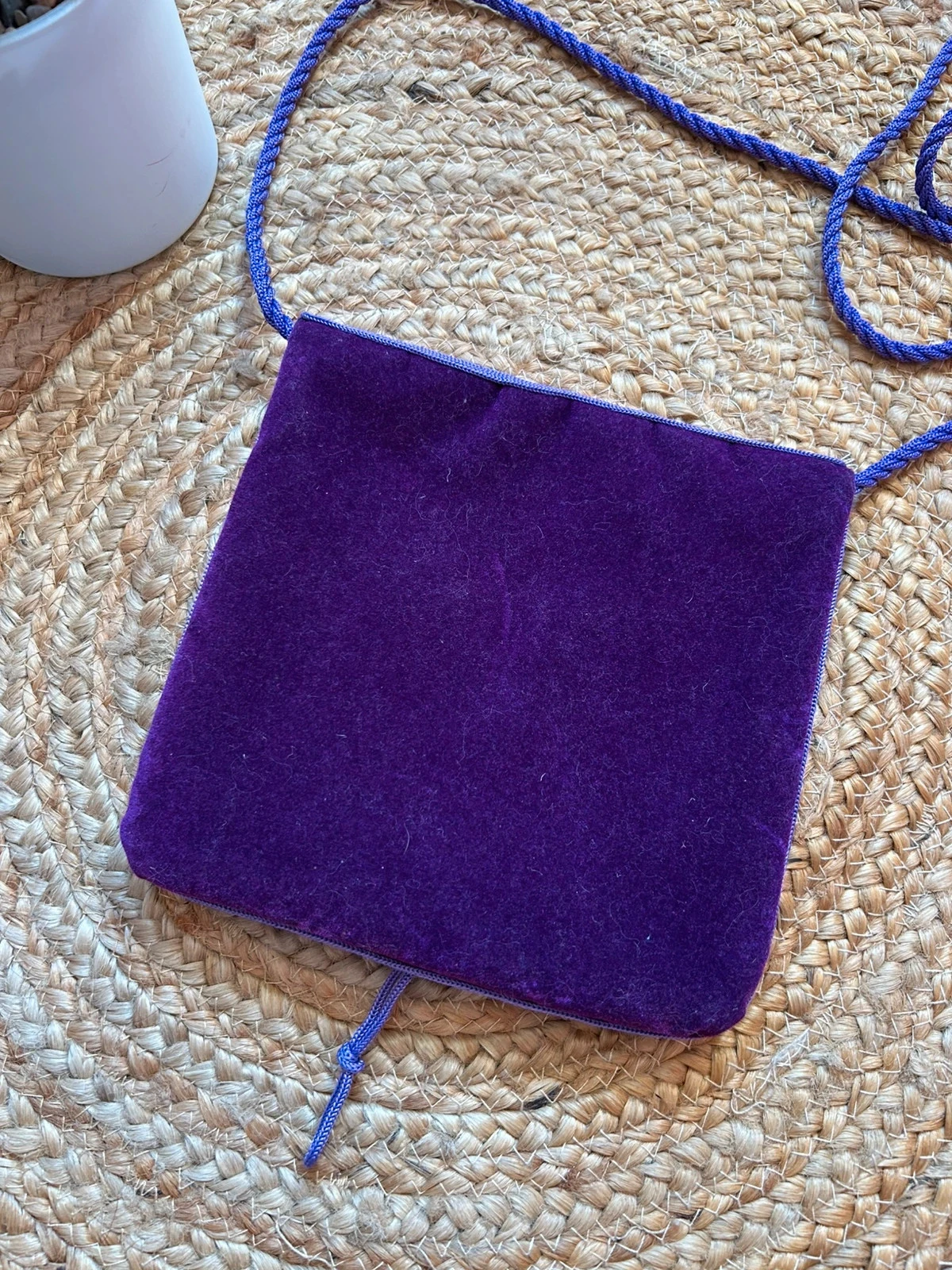 💜🪻Pochette velours violet bohème Vintage ethnique berbere Oriental velvet boho crossbody bag🪻💜 – photo 6
